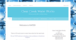 Desktop Screenshot of clearcreekwaterworks.com