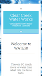 Mobile Screenshot of clearcreekwaterworks.com